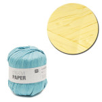 Creative Paper - Papier à crocheter - Jaune - 55 m