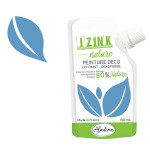 Peinture décorative Izink Nature 80 ml - Bleu azur