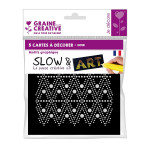 Pré-dessiné Slow & Art 5 Cartes Graphique noir