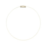 Bracelet en fil câblé - Blanc - Ø 23 cm