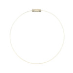 Bracelet en fil câblé - Blanc - Ø 23 cm