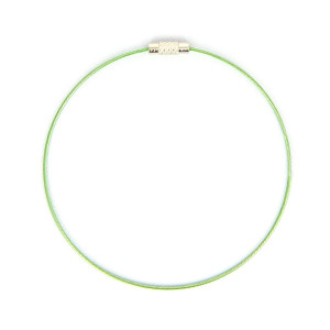 Bracelet fil câblé - Vert - Ø 23 cm
