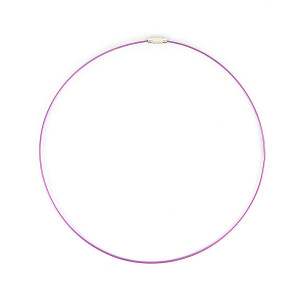 Collier fil câblé - Violet - Ø 45 cm