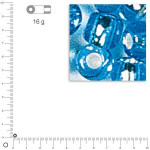 Rocailles intérieur argenté - Bleu clair - Ø 2,6 mm x 16 g