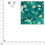 Perles de rocaille 2 mm garniture argent - Jade