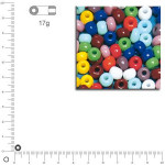 Perles de rocaille indiennes 4,5 mm - Assorties