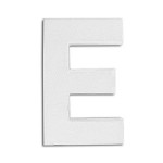 Support à décorer en papier mâché - Lettre E - h. 20.5 cm