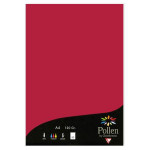 Feuille faire part Pollen 120g 210 x 297mm par 50 - Rouge Groseille