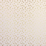 Papier Or Blanc et Étoiles 30,5 x 30,5 cm