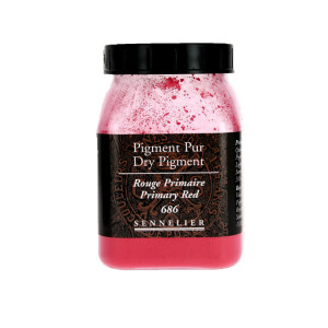 Pigment en poudre Sennelier pot de 200 ml - 259 - Ocre Rouge