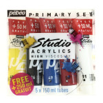 ACRYL.STUDIO SET 5X150ML PACK PRIMAIRES