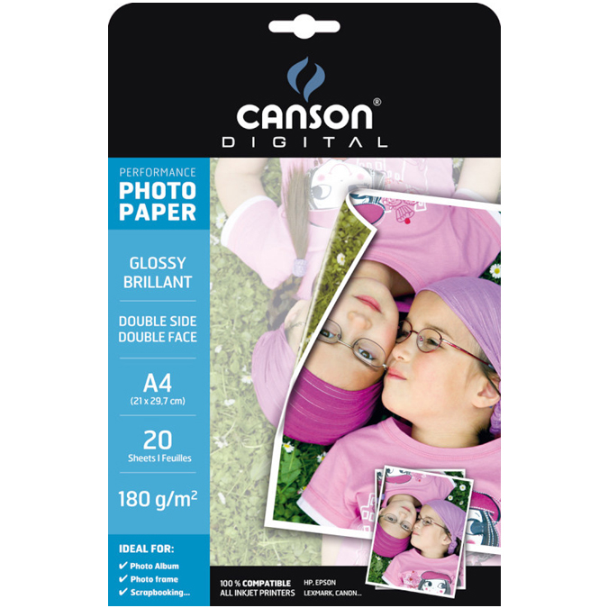 Canson Papier Canson Digital Ultimate Photo Brillant 270G A4 20 Feuilles 