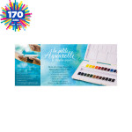 Aquarelle fine boite de 24 demi-godets