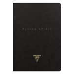 Carnet Flying Spirit noir 14,8 x 21 cm 96 pages Lignées 90g/m²