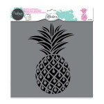 Pochoir textile Ananas - 28 x 28 cm