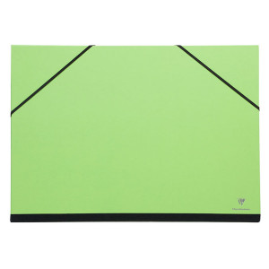 Carton à dessin à élastiques 37 x 52 cm Vert