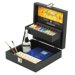 Aquarelle extra-fine au miel Coffret bois noir 11 tubes 10 ml