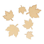 Mini Silhouettes Feuilles d'érable - 30 pcs